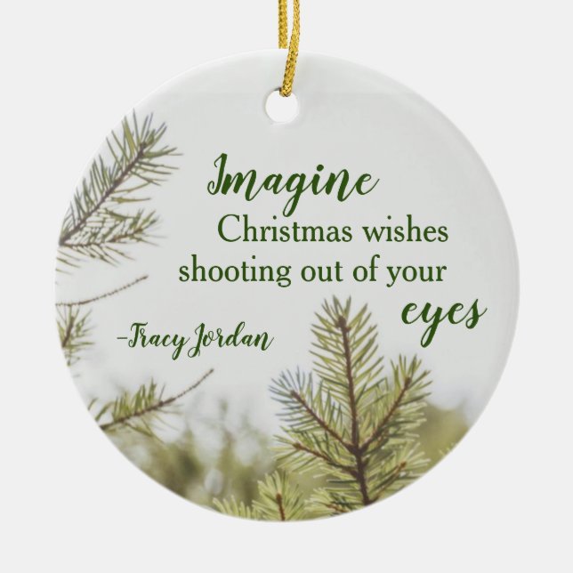 Ornamento De Cerâmica Jordan Christmas (Frente)