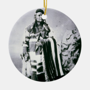 Ornamento De Cerâmica Joseph principal (1840-1904) c.1880 (foto de b/w)