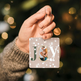 Ornamento De Cerâmica Joy Love Modern Type Geométrico Family Foto rosa