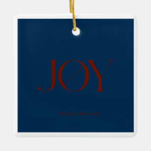 Ornamento De Cerâmica Joy Natal