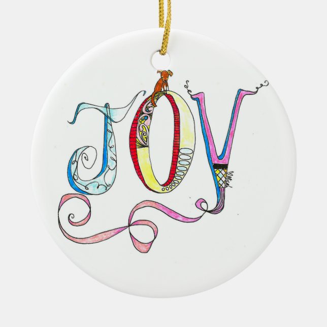 Ornamento De Cerâmica Joy Ornament (Frente)