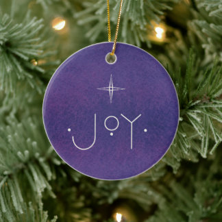 Ornamento De Cerâmica JOY Ornament, COM MENSAGEM PERSONALIZADA