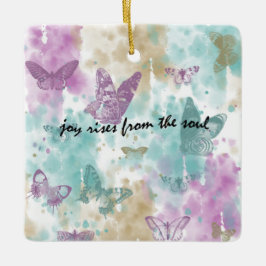 Ornamento De Cerâmica Joy Rises da Alma