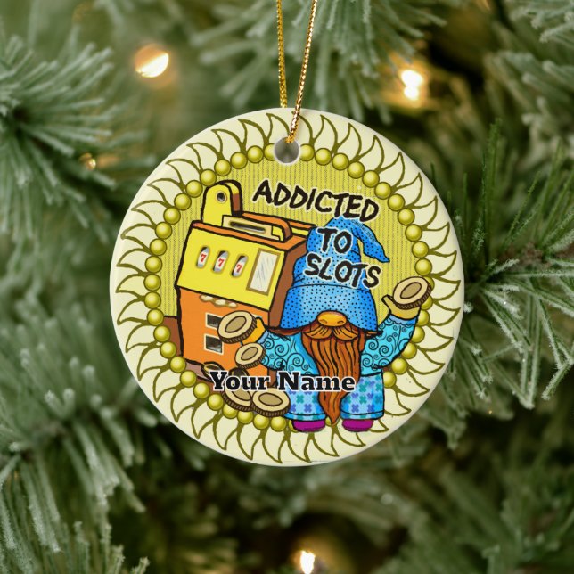 Ornamento De Cerâmica Joy slots gnomo (Árvore)