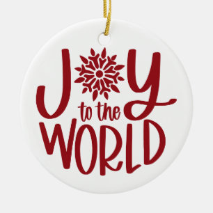 Ornamento De Cerâmica Joy To The World