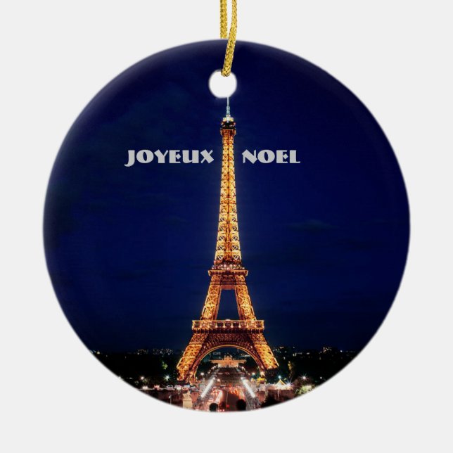 ORNAMENTO DE CERÂMICA JOYEUX, NOEL (FELIZ NATAL) (Frente)