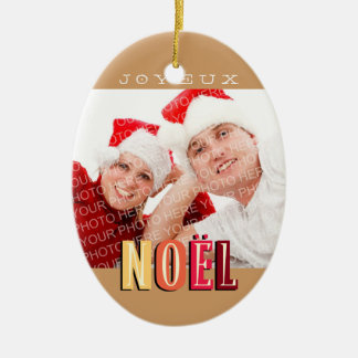 Ornamento De Cerâmica Joyeux Noel funky Earth Natal