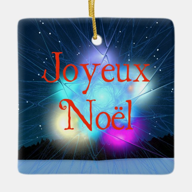 Ornamento De Cerâmica Joyeux Noel - Jack Frost (Frente)