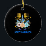 Ornamento De Cerâmica Judeu-judeu Unicórnio Chanukah Happy Hanukkah K<br><div class="desc">Este é um presente de excelente para sua família,  amigos durante as férias de Chanucá. Eles ficarão felizes em receber este presente de você durante o feriado de Chanucá.</div>
