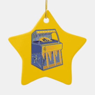 Ornamento De Cerâmica Jukebox