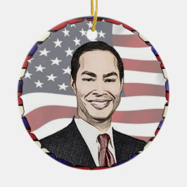 Ornamento De Cerâmica Julian Castro para o Natal de 2020