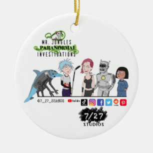 Ornamento De Cerâmica Jungles Paranormal Investigations Ornament
