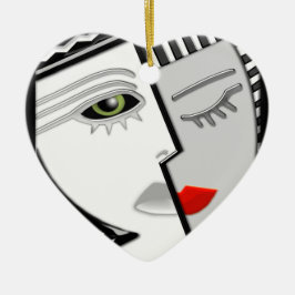 Ornamento De Cerâmica Juntos (Ornamento Personalizado)