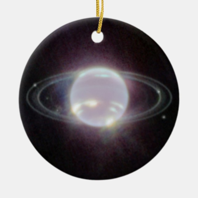 Ornamento De Cerâmica JWST Rings of Planet Netuno Cerâmica Ornament (Frente)