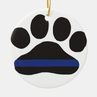 Ornamento De Cerâmica K9 Blue Line Ornament