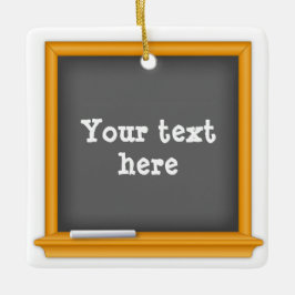 Ornamento De Cerâmica Kalkboard Keepsakname