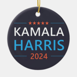 Ornamento De Cerâmica Kamala Harris 2024 para o Presidente