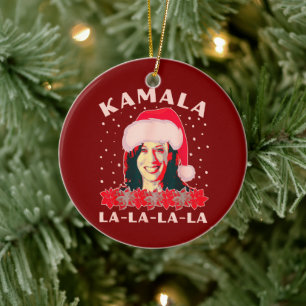 Ornamento De Cerâmica Kamala Harris Natal Ugly Sweater Gift