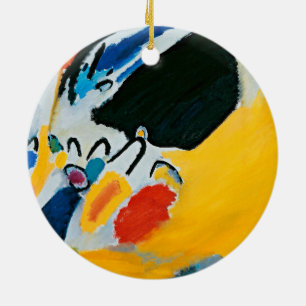 Ornamento De Cerâmica Kandinski Impressão III Concerto Pintura Abstrata