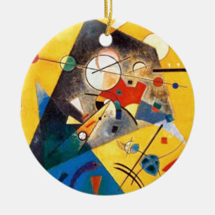Ornamento De Cerâmica Kandinsky Quiet Harmony Abstrato Art