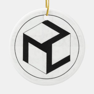 Ornamento De Cerâmica Kanji de Reiki e Antahkarana fêmea