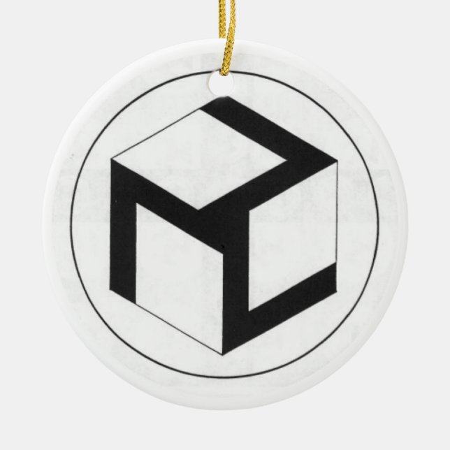 Ornamento De Cerâmica Kanji de Reiki e Antahkarana fêmea (Frente)