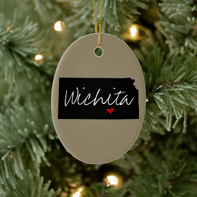 Ornamento De Cerâmica Kansas Town (Árvore)