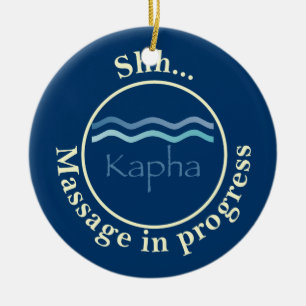 Ornamento De Cerâmica Kapha (água) Massage Door Hangers