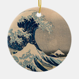 Ornamento De Cerâmica Katsushika Hokusai. A onda do Excelente de Kanagaw