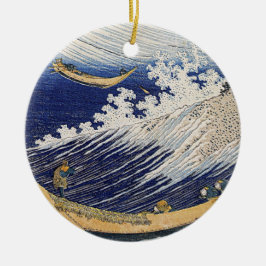 Ornamento De Cerâmica Katsushika Hokusai. Ondas oceânicas