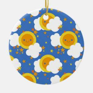 Ornamento De Cerâmica Kawaii Sunshine