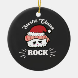 Ornamento De Cerâmica Kawaii Sushi Natal