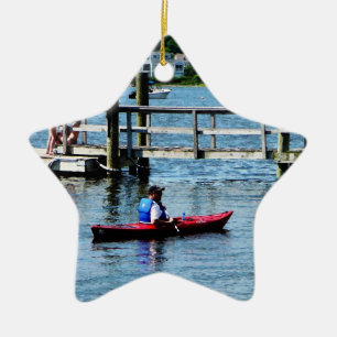 Ornamento De Cerâmica Kayaking Bristol RI