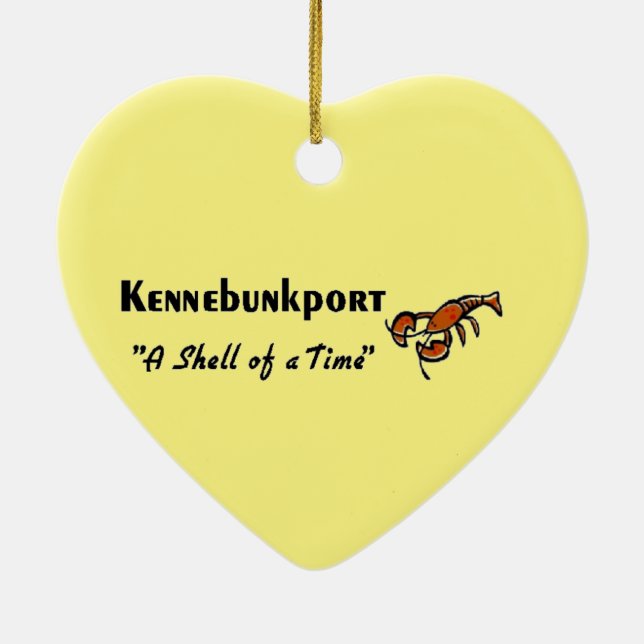 Ornamento De Cerâmica Kennebunkport Maine (Verso)