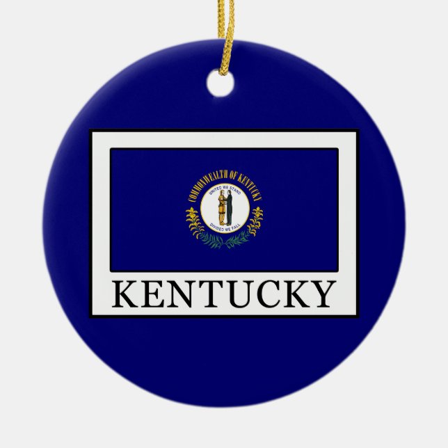 Ornamento De Cerâmica Kentucky (Frente)