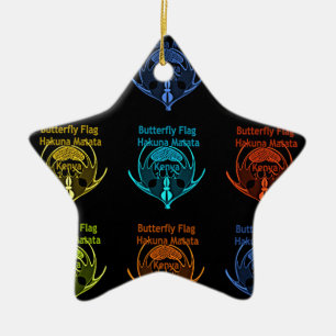 Ornamento De Cerâmica Kenya Hakuna Matata