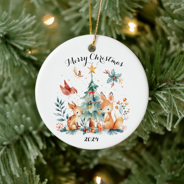 Ornamento De Cerâmica Keramik-Ornament (Árvore)