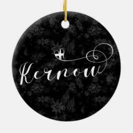 Ornamento De Cerâmica Kernow Flag em Heart, Cornish, Cornwall