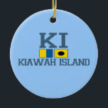 Ornamento De Cerâmica Kiawah Island.<br><div class="desc">Kiawah Island.</div>