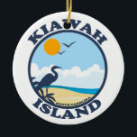 Ornamento De Cerâmica Kiawah Island.<br><div class="desc">Kiawah Island.</div>