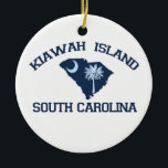 Ornamento De Cerâmica Kiawah Island.<br><div class="desc">Kiawah Island.</div>