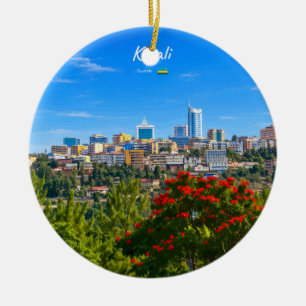 Ornamento De Cerâmica Kigali, Ruanda - Paisagem Urbana Moderna