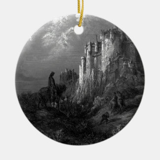 Ornamento De Cerâmica King Arthur e Camelot por Gustave Doré" 1868