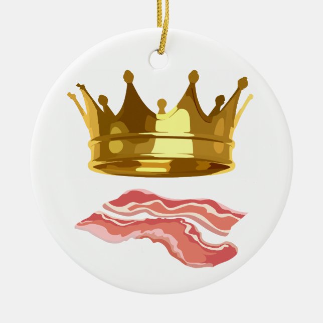 Ornamento De Cerâmica King Bacon (Frente)