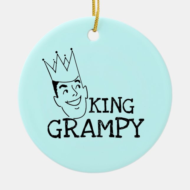 Ornamento De Cerâmica King Grampy Camisetas e presentes (Frente)