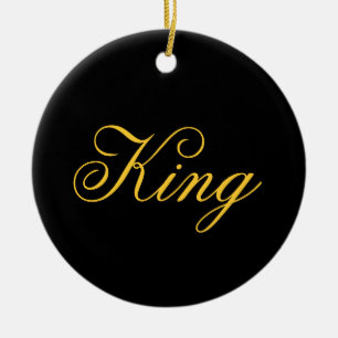 Ornamento De Cerâmica King Ornament