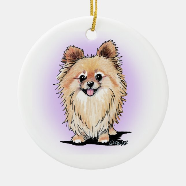 Ornamento De Cerâmica KiniArt Bella Pom (Frente)