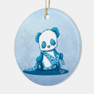Ornamento De Cerâmica KiniArt Panda Cub