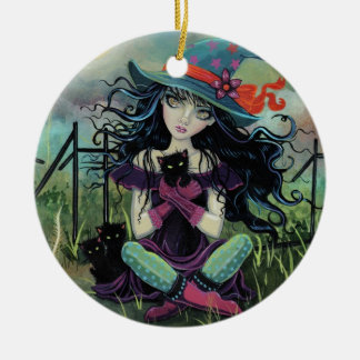 Ornamento De Cerâmica Kitten Witasy Art De Molly Harrison