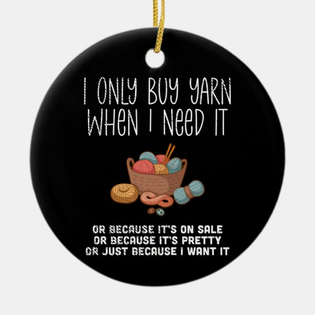 Ornamento De Cerâmica Knitting Knitting Basket (Frente)